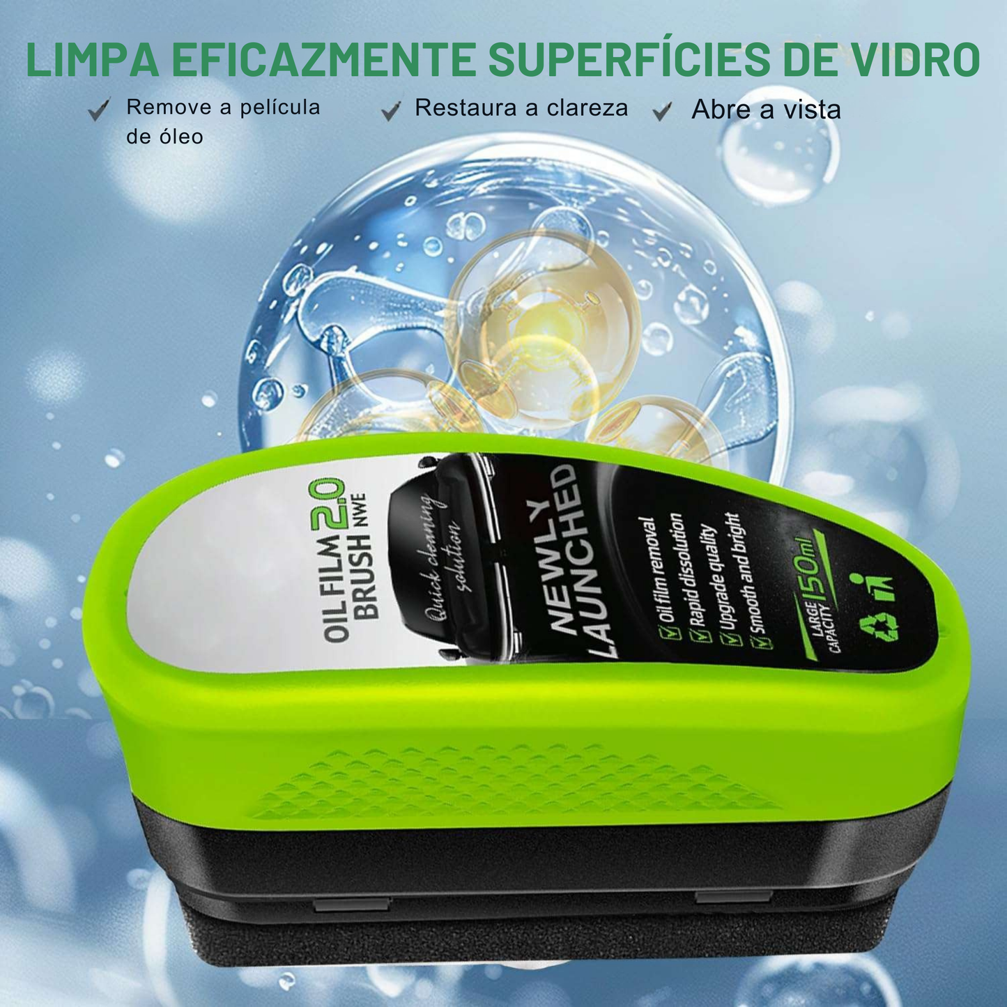 VidroClear™ – Removedor de Película Oleosa para Vidros